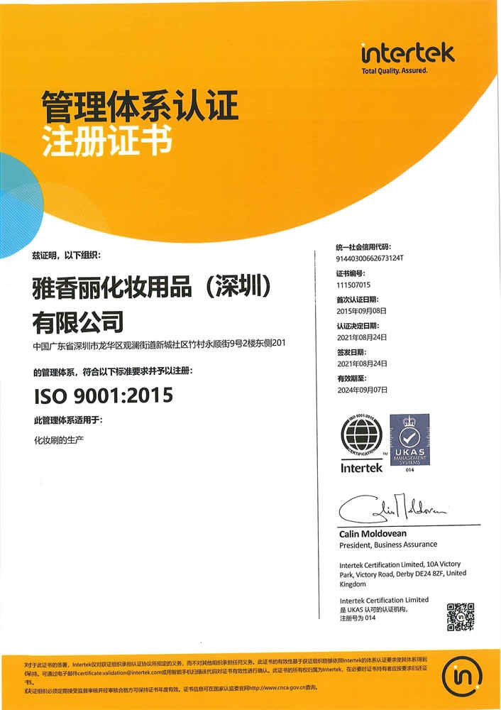 ISO9001：2015 中文